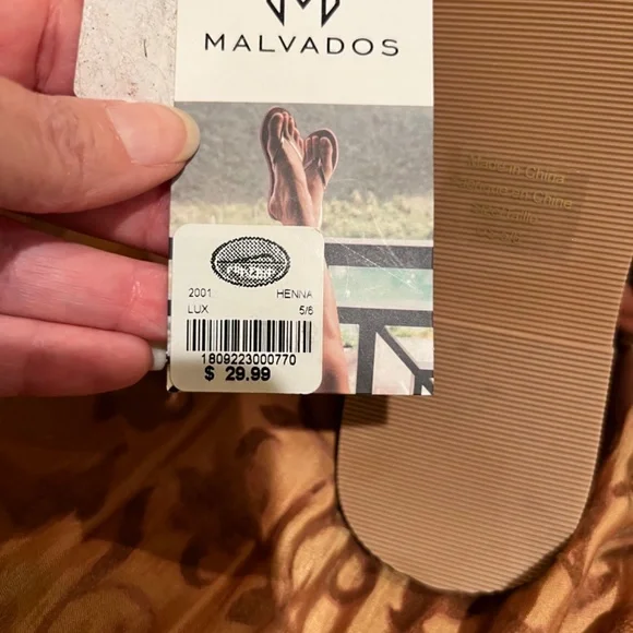 Flip Flop - Malvasia Size 5/6. Color brown and lux. NWT - Picture 5 of 17